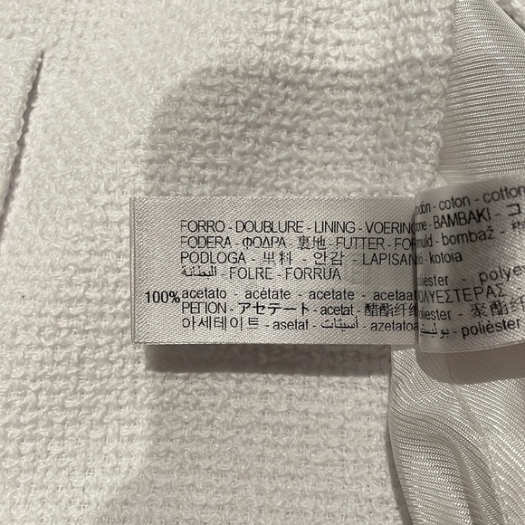 New ZARA Textured Round Collar Blazer With Shoulder Pads - Picture 9 of 10